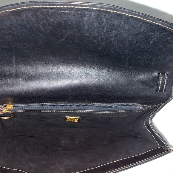 VTG Donna ELISSA Genuine OSTRICH Leather RARE Convertible clutch! - Picture 4 of 13